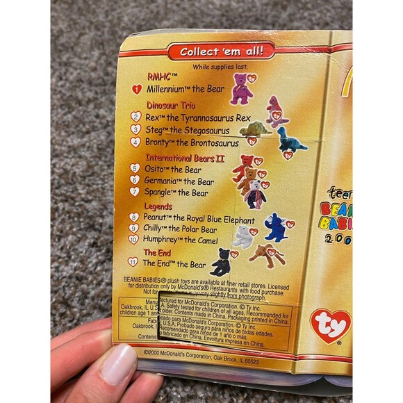 1999 Ty Beanie Baby Millennium (Millenium) Bear - McDonalds - New in box - Picture 7 of 9